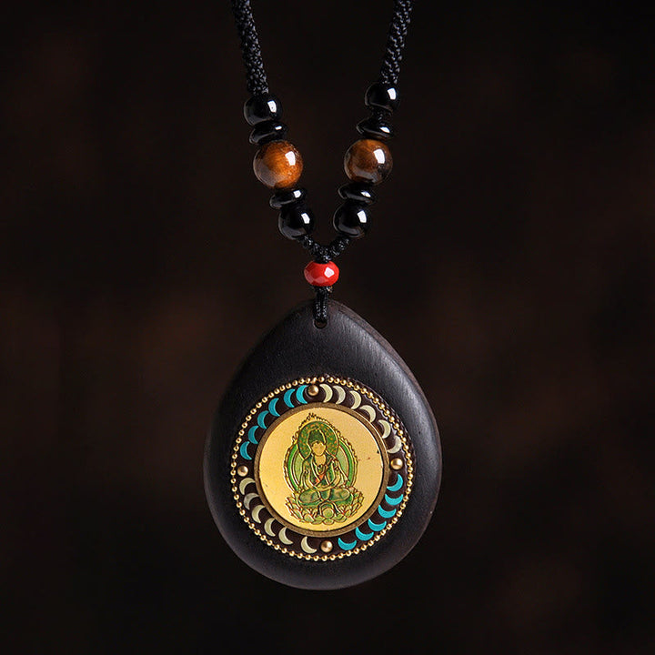 Kette Ebenholz Tigerauge Schwarzer Onyx