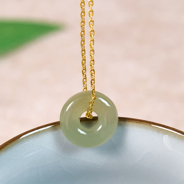 Kette Jade Buddha Schließe Natur – Frieden