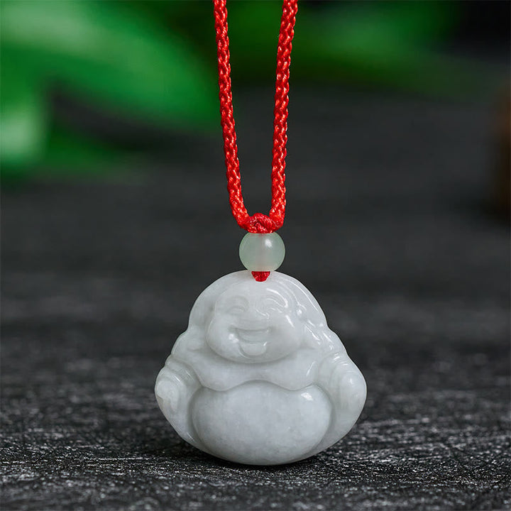 Kette Jade Lachender Buddha – Wohlstand
