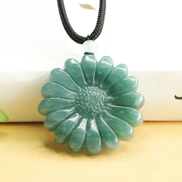 Kette Jadeit Sonnenblume – Fülle