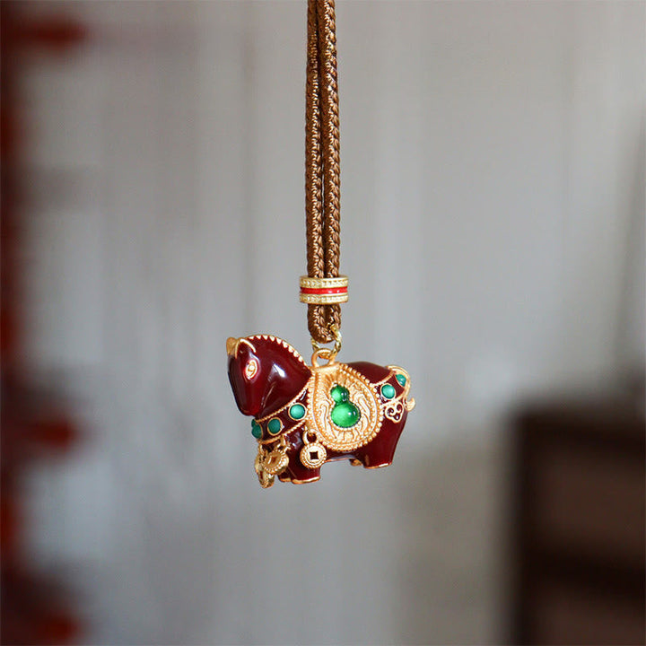 Kette Kupfer Pferd Buddha – Balance
