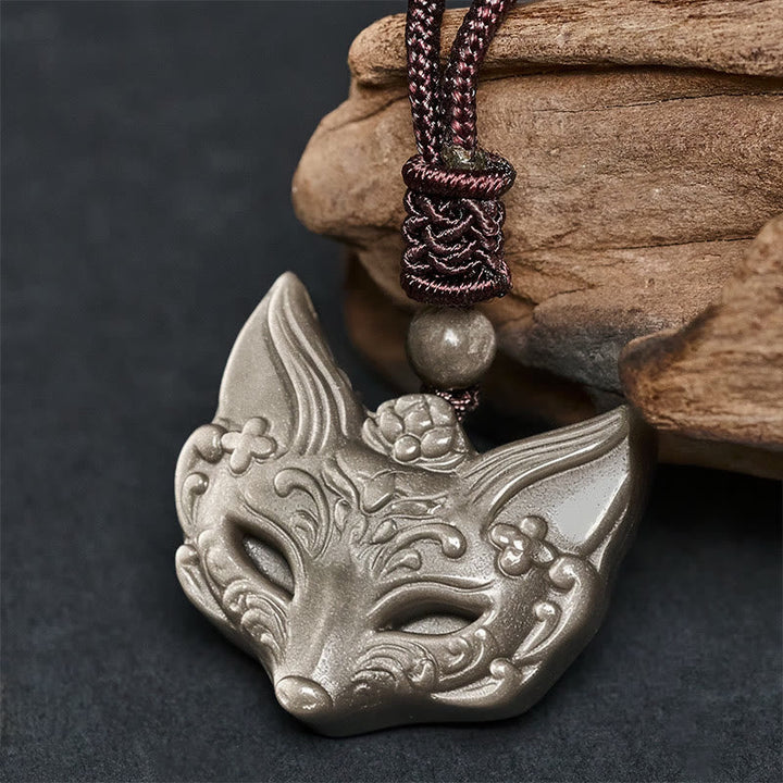 Kette Obsidian Fuchs-Relief – Schutz