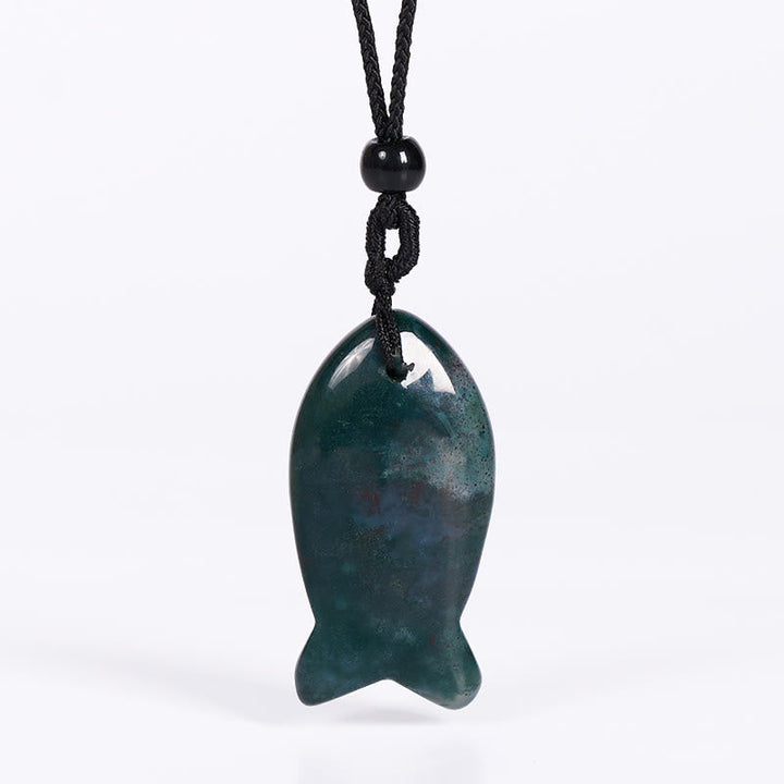 Kette Rosenquarz Amethyst Topas Koi-Fisch – Erfolg Indian Agate