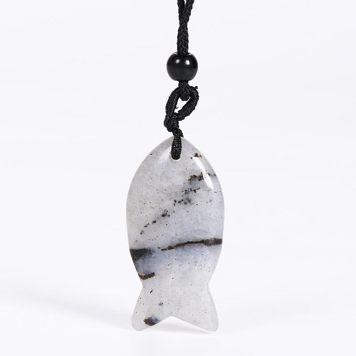 Kette Rosenquarz Amethyst Topas Koi-Fisch – Erfolg Labradorite