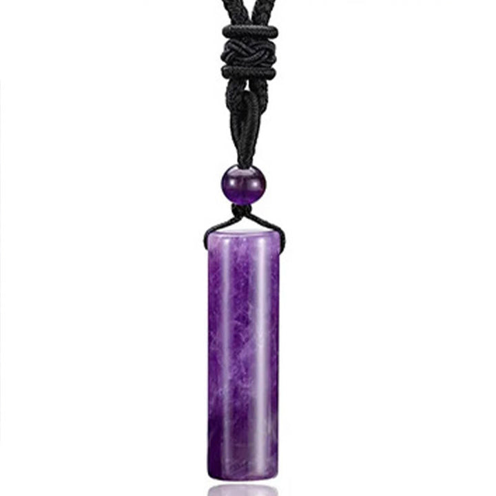 Kette Rosenquarz Aventurin Amethyst Zylinder – Heilung Amethyst