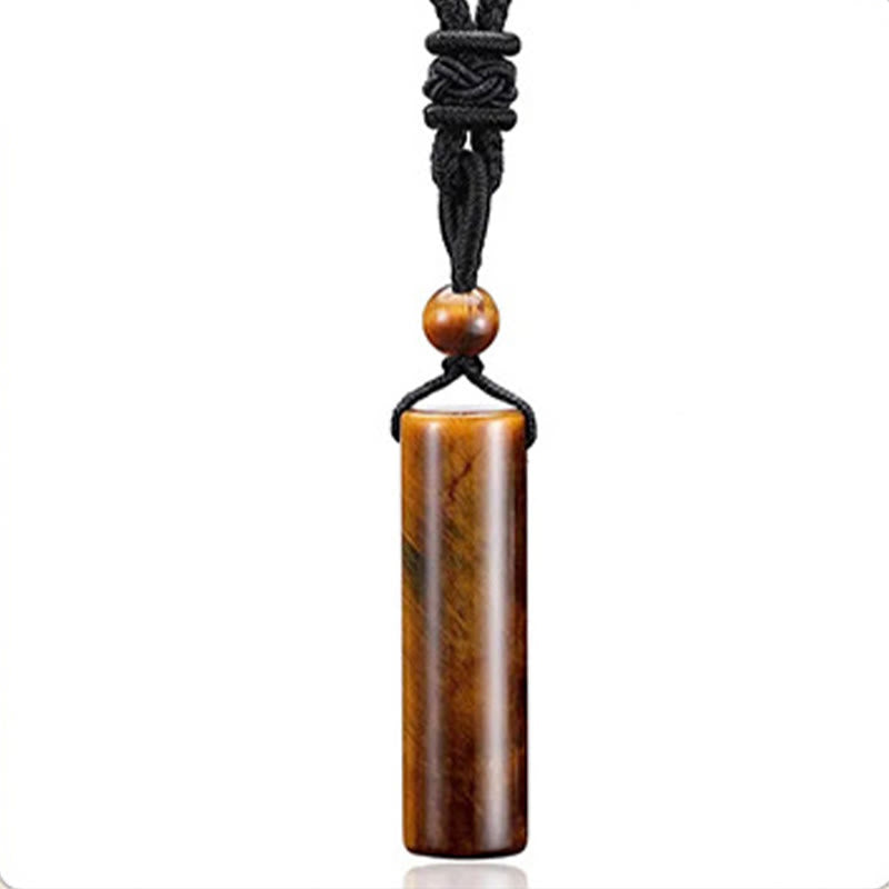 Kette Rosenquarz Aventurin Amethyst Zylinder – Heilung Tiger Eye