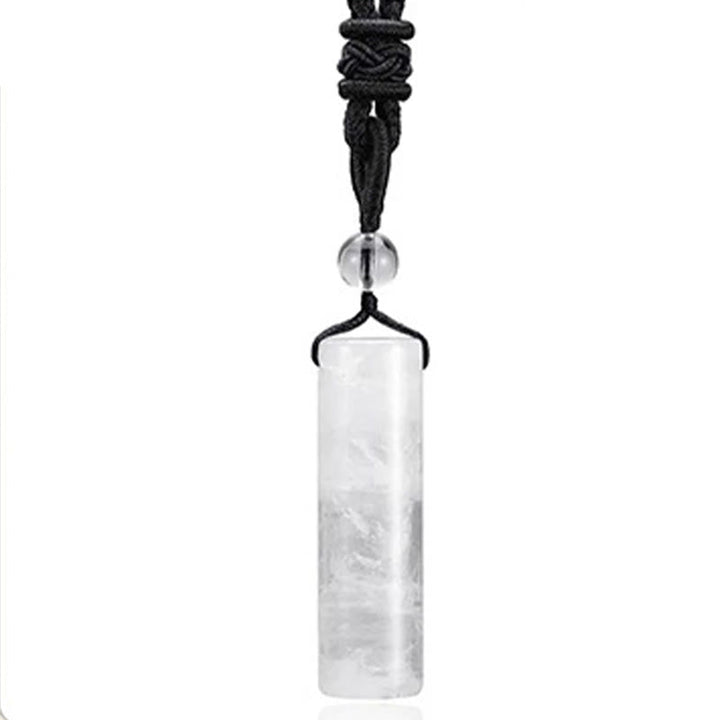 Kette Rosenquarz Aventurin Amethyst Zylinder – Heilung White Crystal