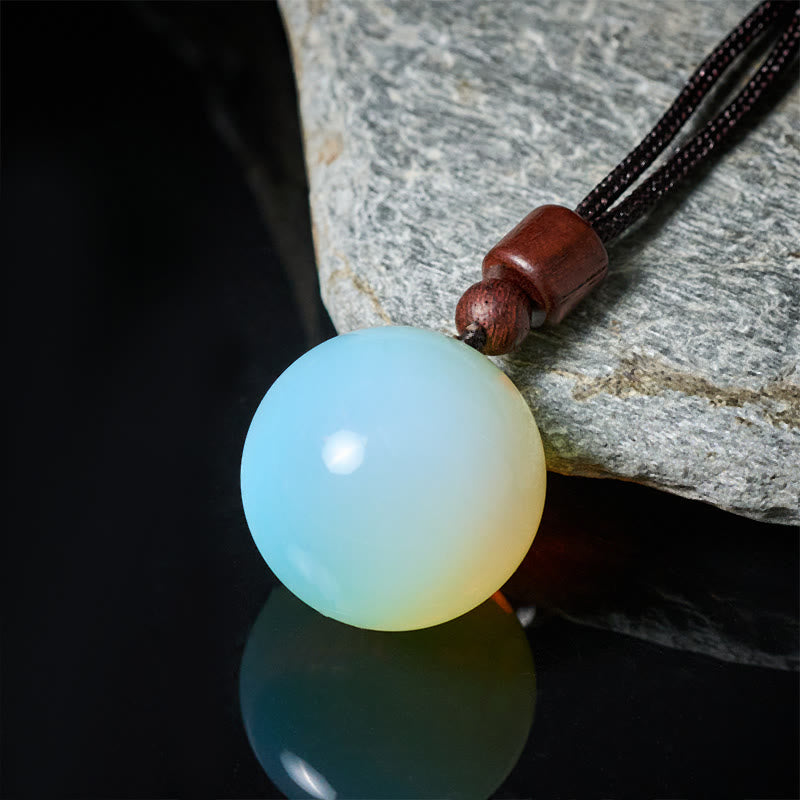 Weisskristall Kette Anhänger Lederseil Chakra Schutz Naturstein