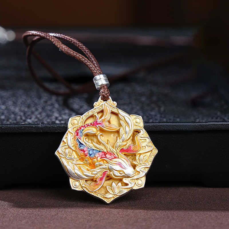 Kette Silber Koi-Fisch Sterlingsilber – Glück