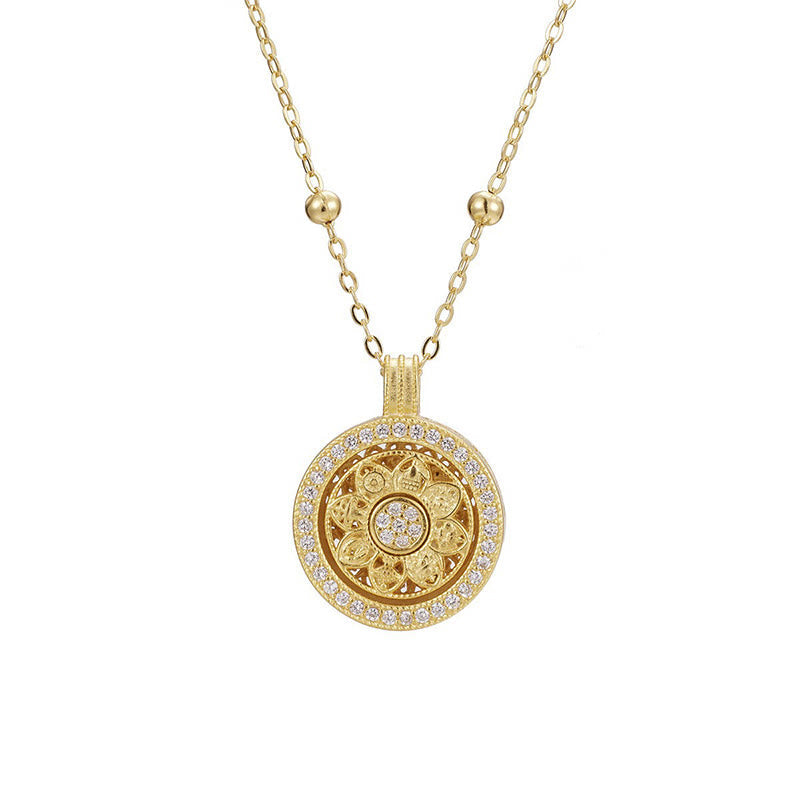 Kette Sterlingsilber Acht Schätze Luo Pan – Segen