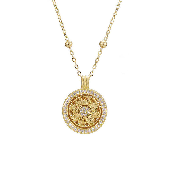 Kette Sterlingsilber Acht Schätze Luo Pan – Segen 925 Sterling Silver Beaded Chain(Diameter: 17mm)