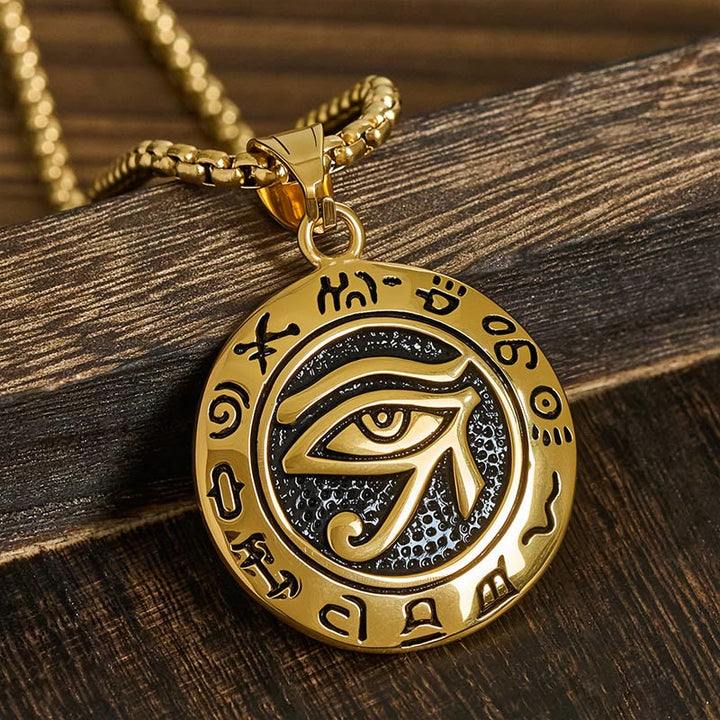 Kette Titanstahl Böses Auge Balance – Balance Golden Titanium Steel Evil Eye