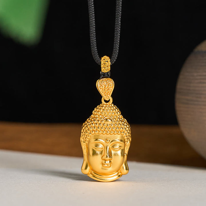Kette Vergoldetes Messing Buddha Symbol Small Buddha(Size: 18.8*32.6mm)
