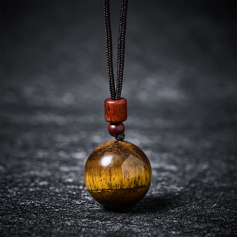 Kette Weisskristall Rosenquarz Tigerauge Rauchquarz – Schutz Yellow Tiger Eye