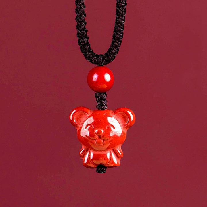 Kette Zinnober Pferd Chinesischer Zodiak – Segen