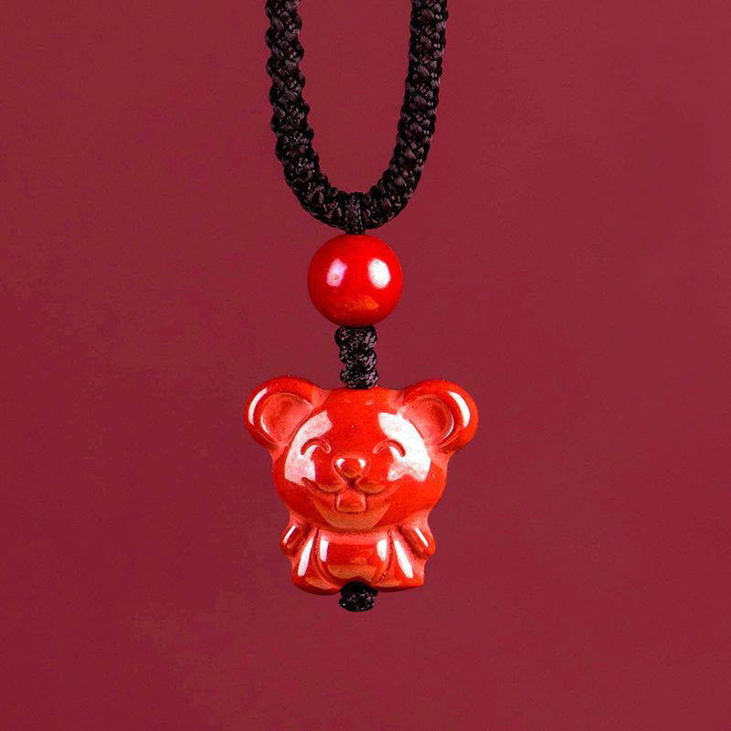 Kette Zinnober Pferd Chinesischer Zodiak – Segen Rat