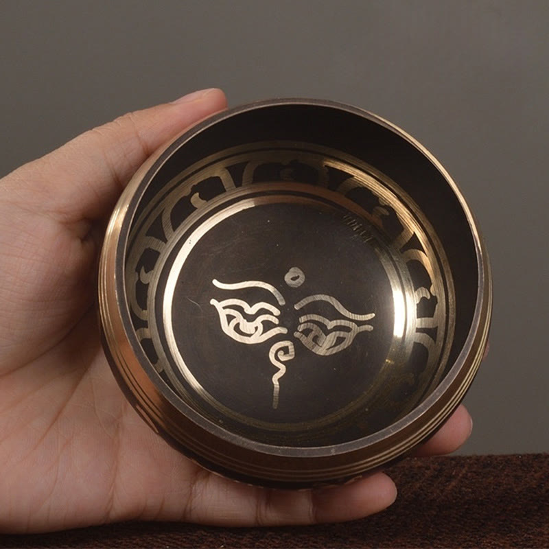 Klangschale Aus Tibet Buddha Augen Sutra
