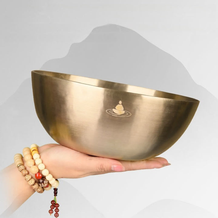 Klangschalen Massage Nepal Gold Heilung Deko
