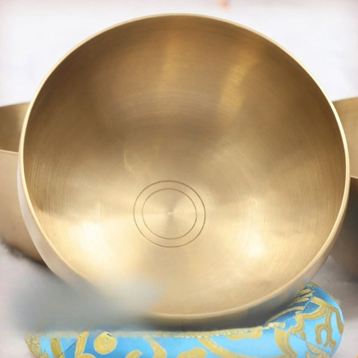 Klangschalen Massage Nepal Gold Heilung Geschenk