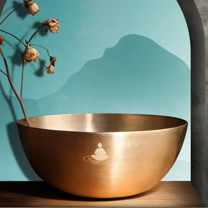 Klangschalen Massage Nepal Gold Heilung Tibetisch