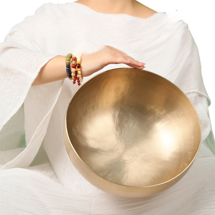Klangschalen Massage Nepal Gold Heilung Yoga
