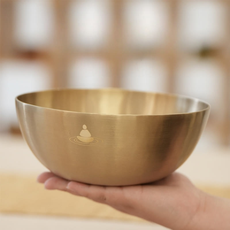 Klangschalen Massage Nepal Gold Heilung