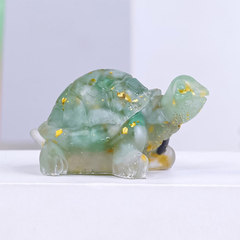 Kleine Dekofiguren Schildkröte Kristall Geschenk