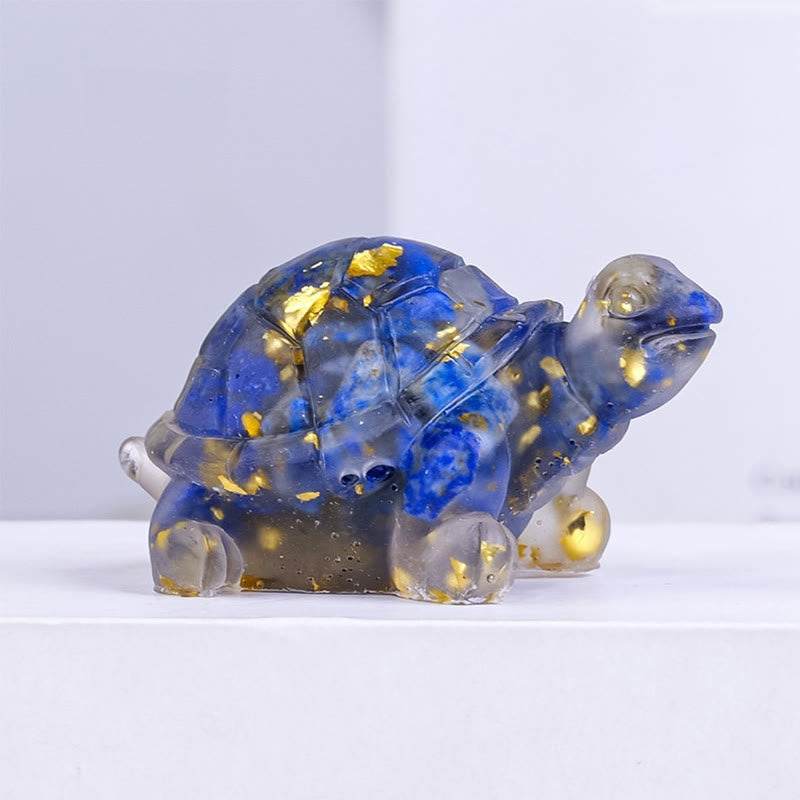 Kleine Dekofiguren Schildkröte Kristall Wohnzimmer