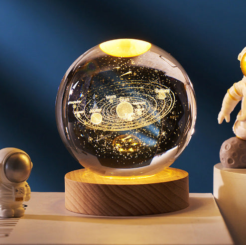 Kristallkugel Lampe Galaxie LED