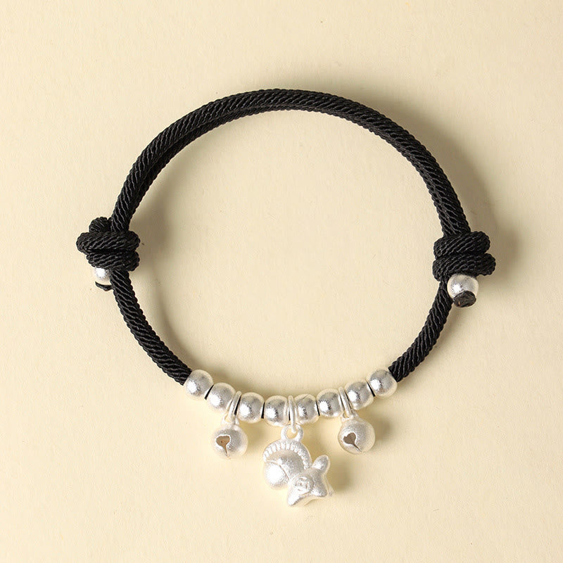 Armband Rote Schnur Kupfer Pferd – Glück & Stärke