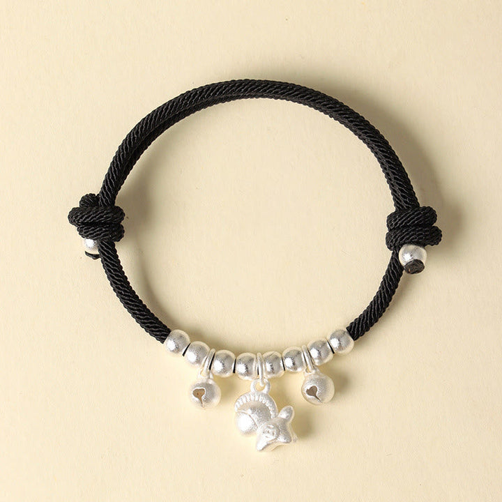 Armband Rote Schnur Kupfer Pferd – Glück & Stärke