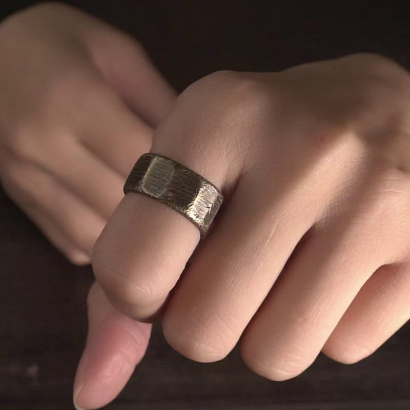 Tibetischer Kupferring Wohlstand Fengshui getragen elegant Schmuck