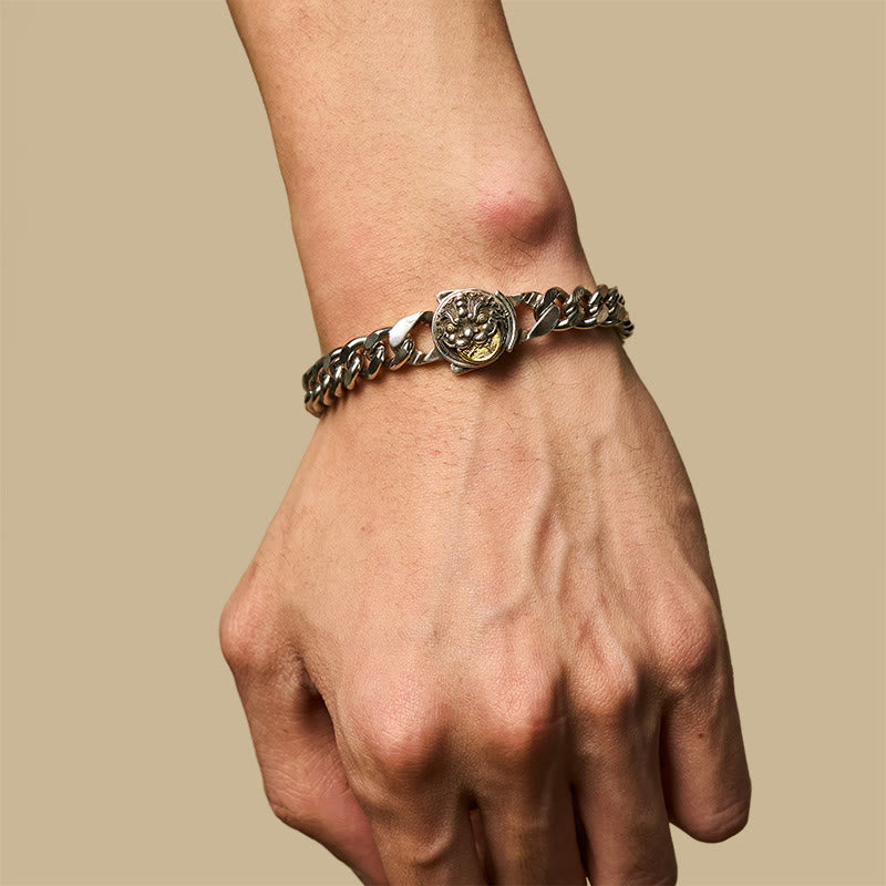 Armband Kupfer Pixiu Glück Wohlstand Energie getragen am Handgelenk Fengshui
