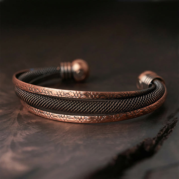 Armband Kupfer Blume – Glück & Balance & Energie