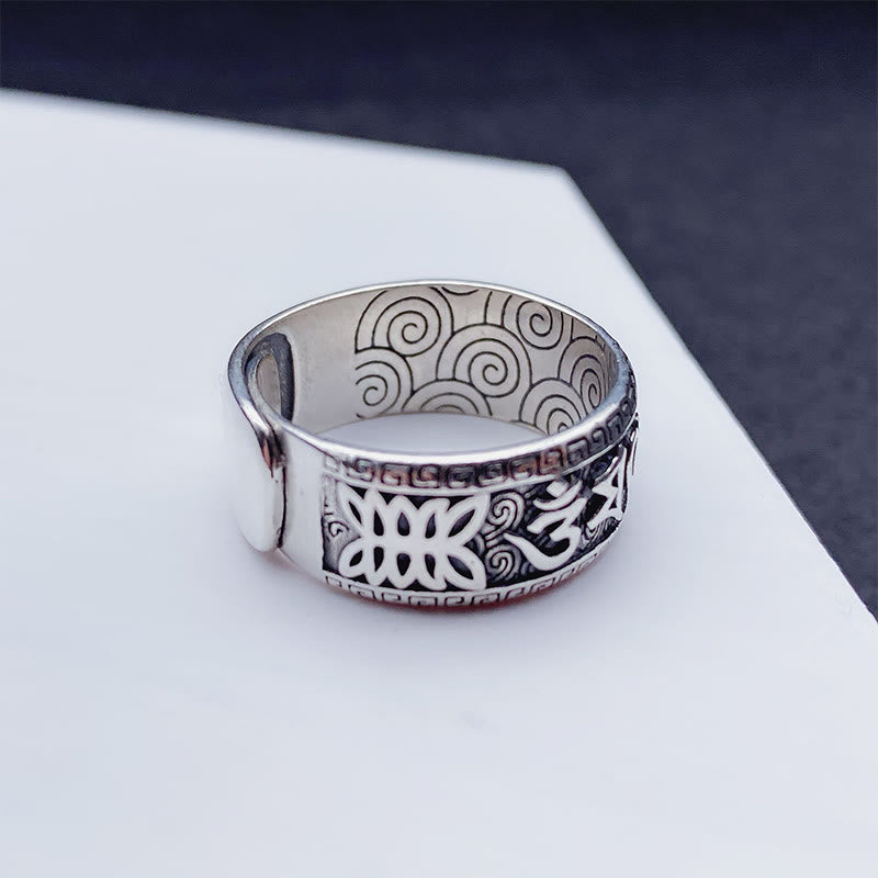 Ring Kupfer Om Mani Padme Hum Wohlstand spirituell Energie Harmonie Schutz