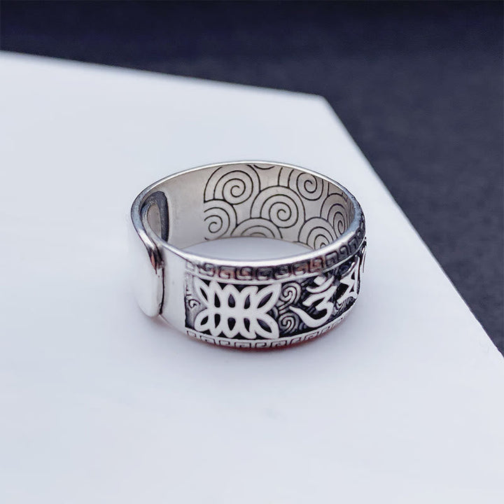 Ring Kupfer Om Mani Padme Hum Wohlstand spirituell Energie Harmonie Schutz