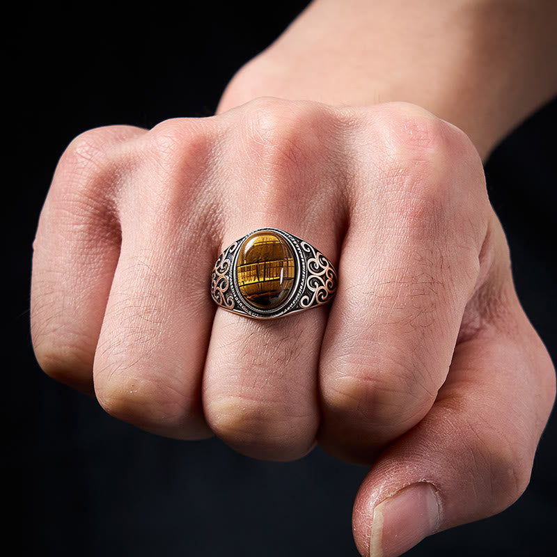 Ring Tigerauge Kupfer – Stärke Energie Kraft und Schutz