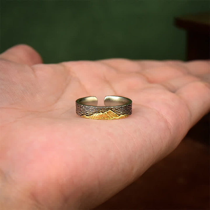 Kupfer Ring Mount Everest Garuda Weisheit spiritual Schmuck