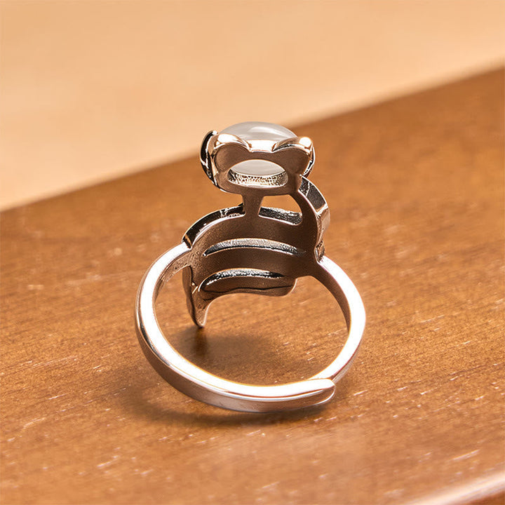 Kupfer Pixiu Ring Fuchskopf Heilung Wohlstand Glück Schutz Fengshui
