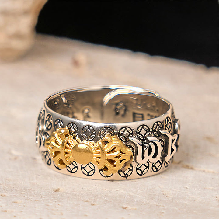 Ring Kupfer Vajra Om Mani Padme Hum – Balance spirituell elegant