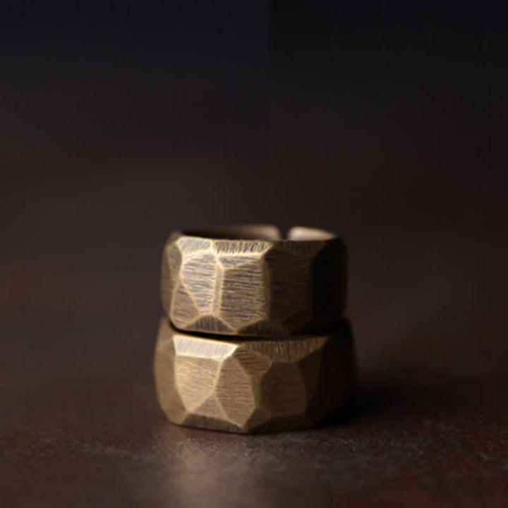 Kupfer Ring tibetisches Design Wohlstand Glück Fengshui Schmuck