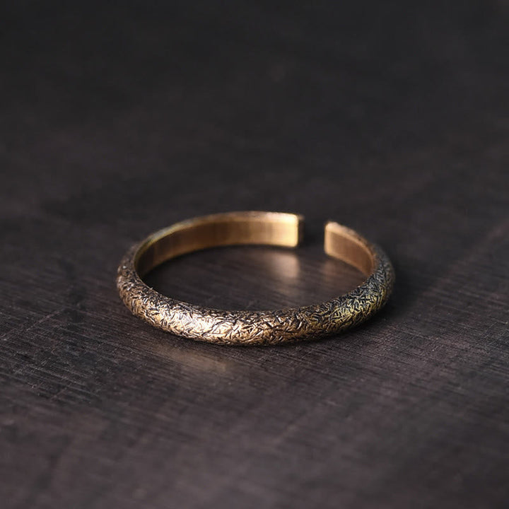 Ring Kupfer Tibetisch Textur – Glück
