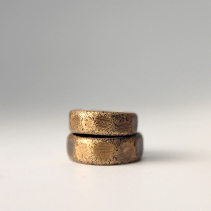Tibetischer Ring aus Kupfer Wohlstand Schutz Glück Fengshui