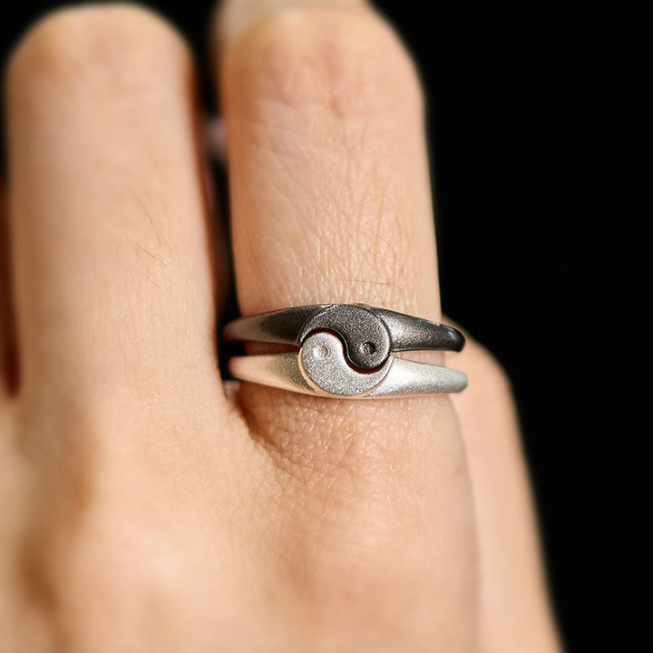 Ring Kupfer Yin Yang – Harmonie getragen Fengshui Balance Energiefluss
