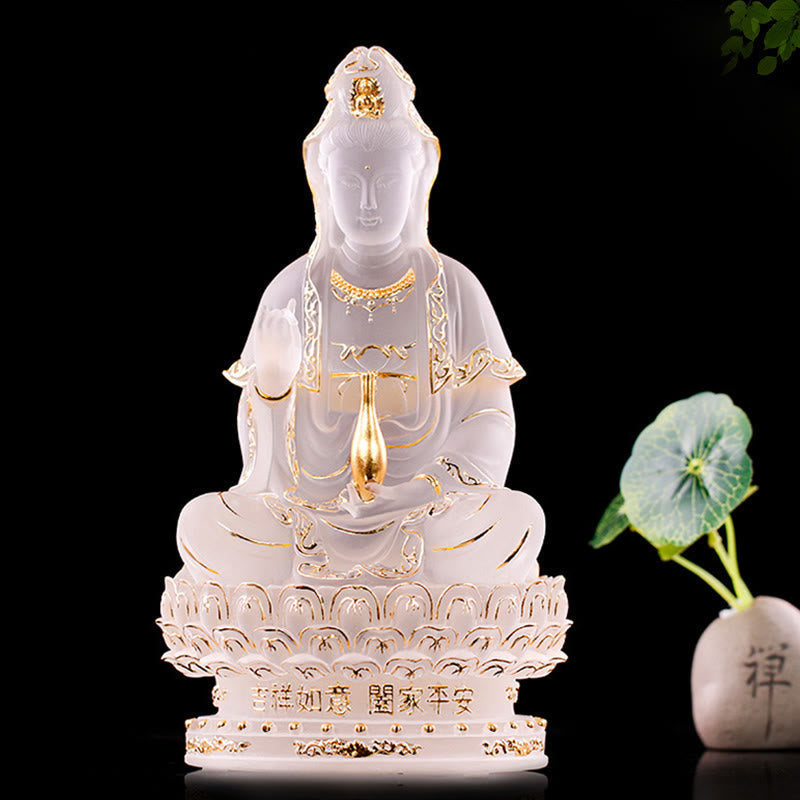 Kwan Yin Avalokitesvara Liuli Kristall