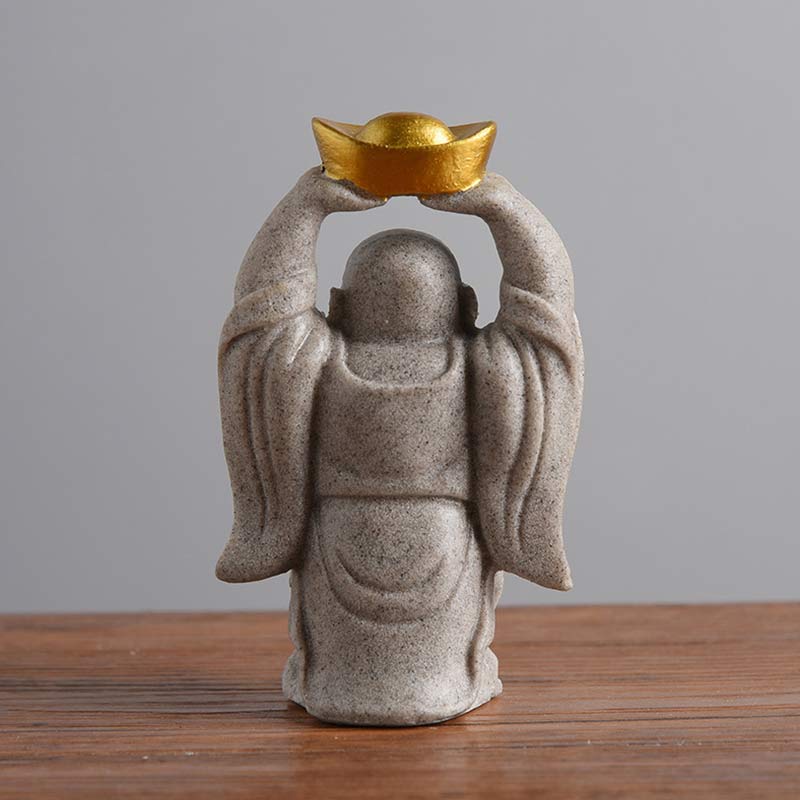 Lachende Buddha Harz Segen Geschenk
