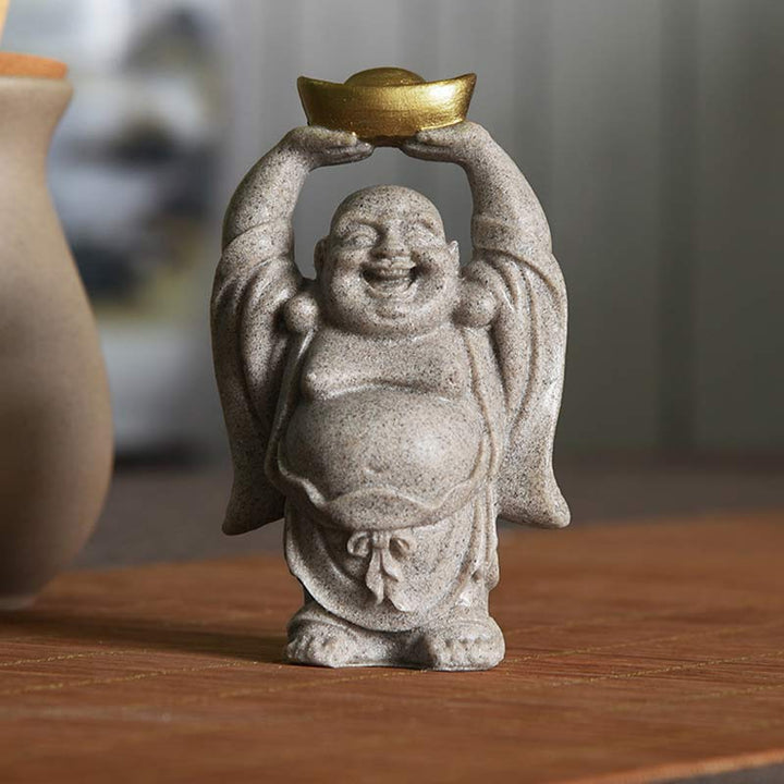 Lachende Buddha Harz Segen