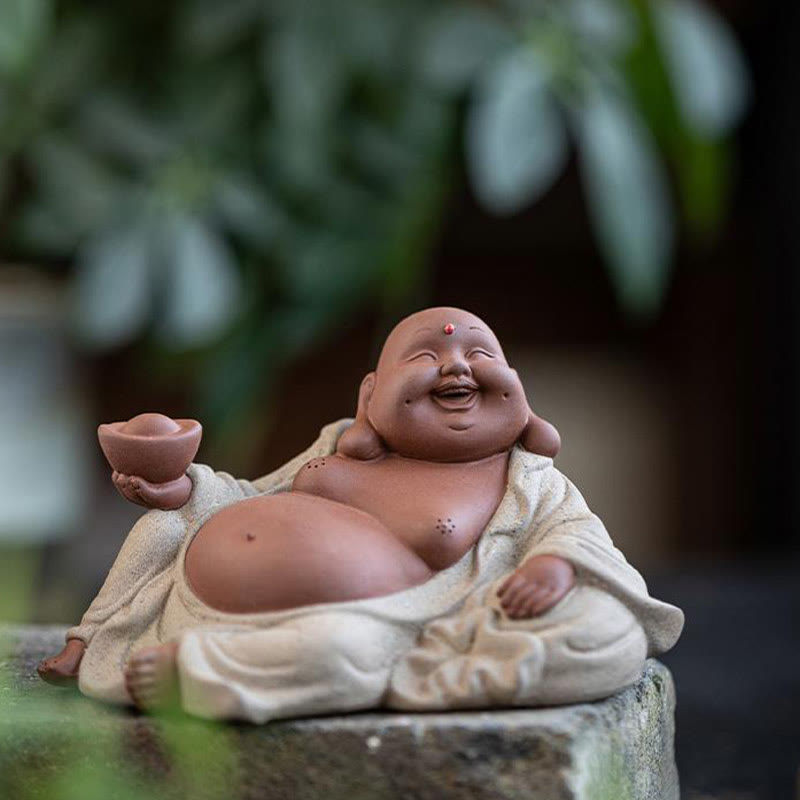 Lachender Buddha Geldkröte Glück Feng Shui