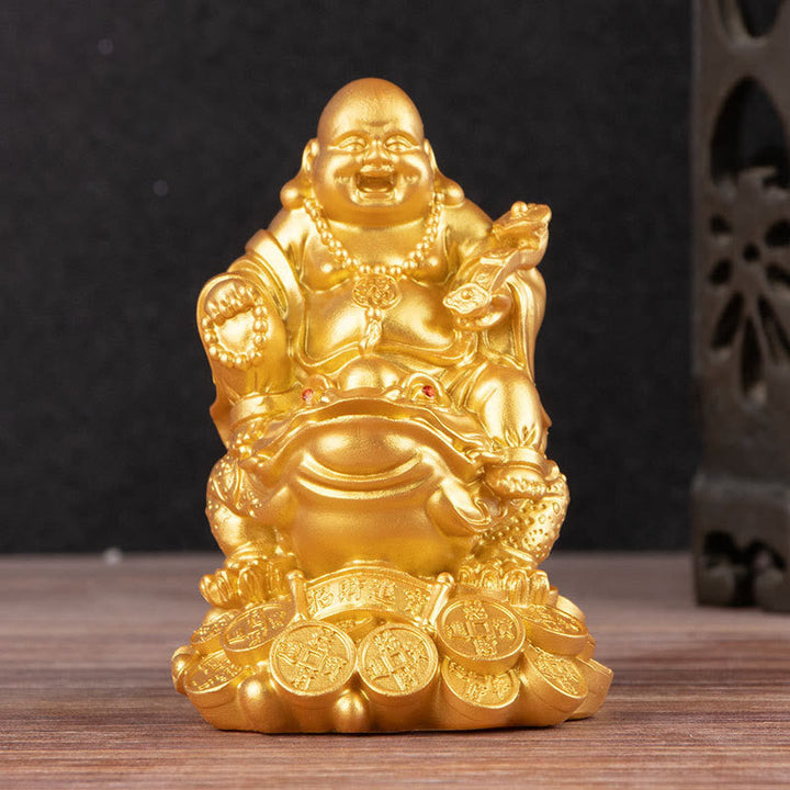 Lachender Buddha Geldkröte Reichtum