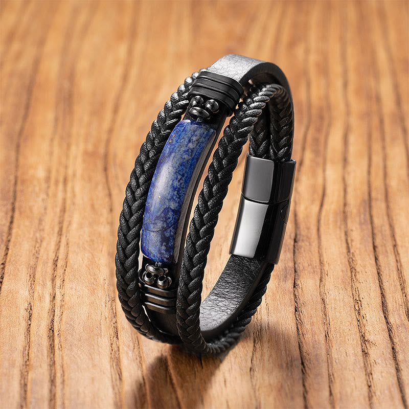 Armband Lapislazuli Hämatit – Stärke